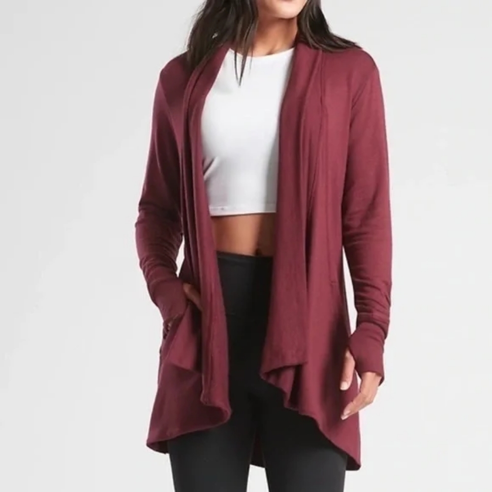 Athleta Pranayama Wrap Sweater - EUC
